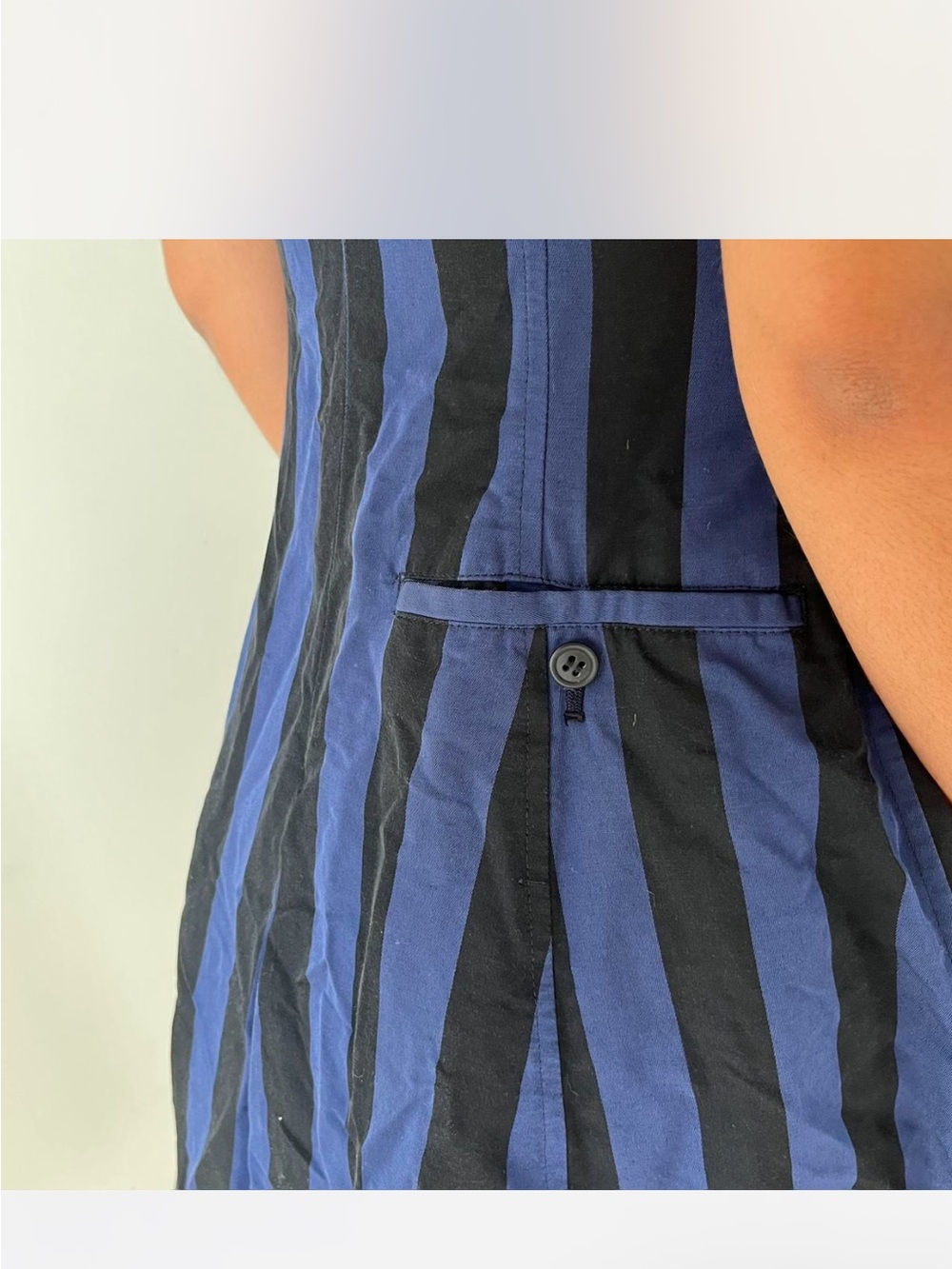 Vintage Issey Sport by Tsumori Chisato Striped Off-Shoulder Romper/Dress - Picture 3 of 6